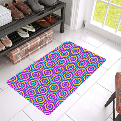 Optical illusion Techno Movement Rubber Doormat