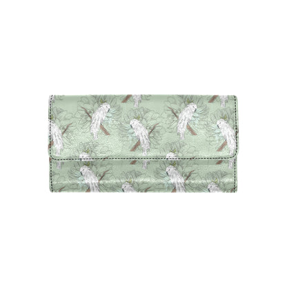 Cockatiel Pattern Print Design 01 Women's Trifold Wallet