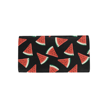 Watermelon Pattern Print Design WM01 Women's Trifold Wallet