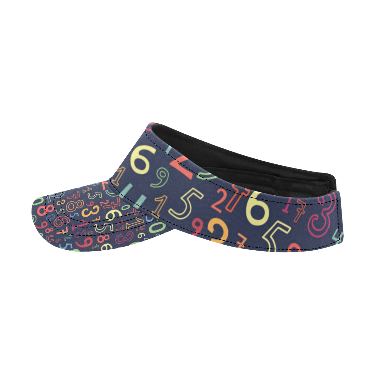 Number Pattern Print Design A01 Unisex Sun Visor