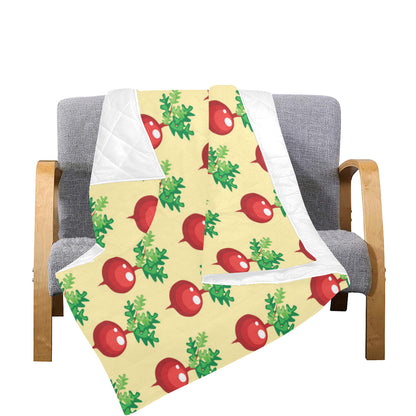Radish Pattern Print Design A02 Premium Quilt