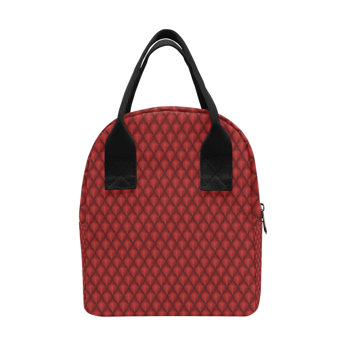 Dragons Red Skin Texture Insulated Lunch Bag