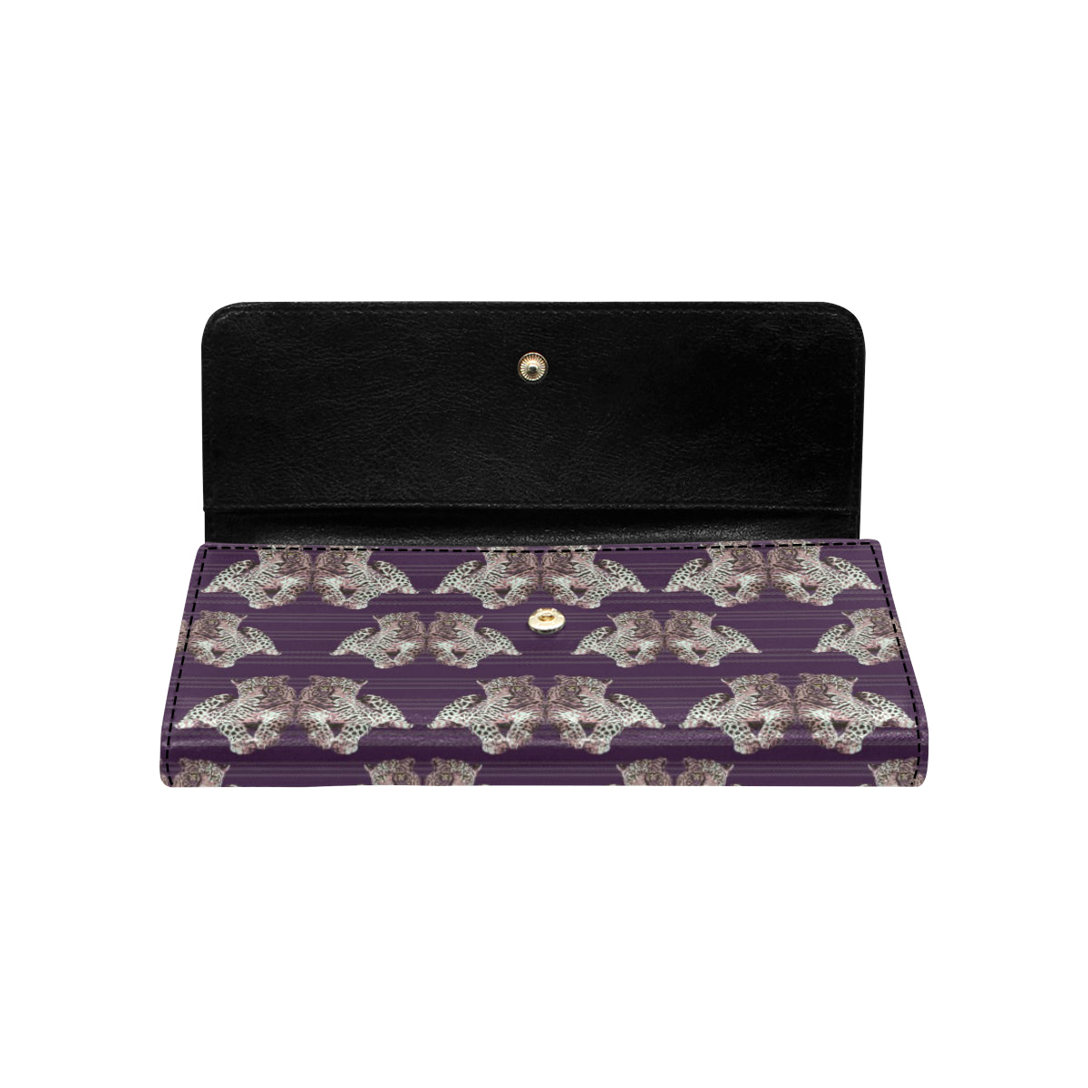 Leopard Pattern Print Design 01 Women's Trifold Wallet
