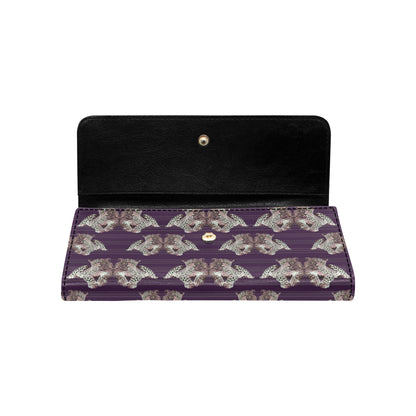 Leopard Pattern Print Design 01 Women's Trifold Wallet