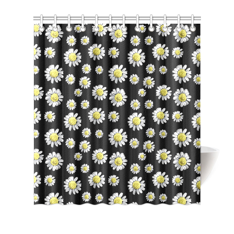 Daisy Pattern Print Design DS01 Shower Curtain