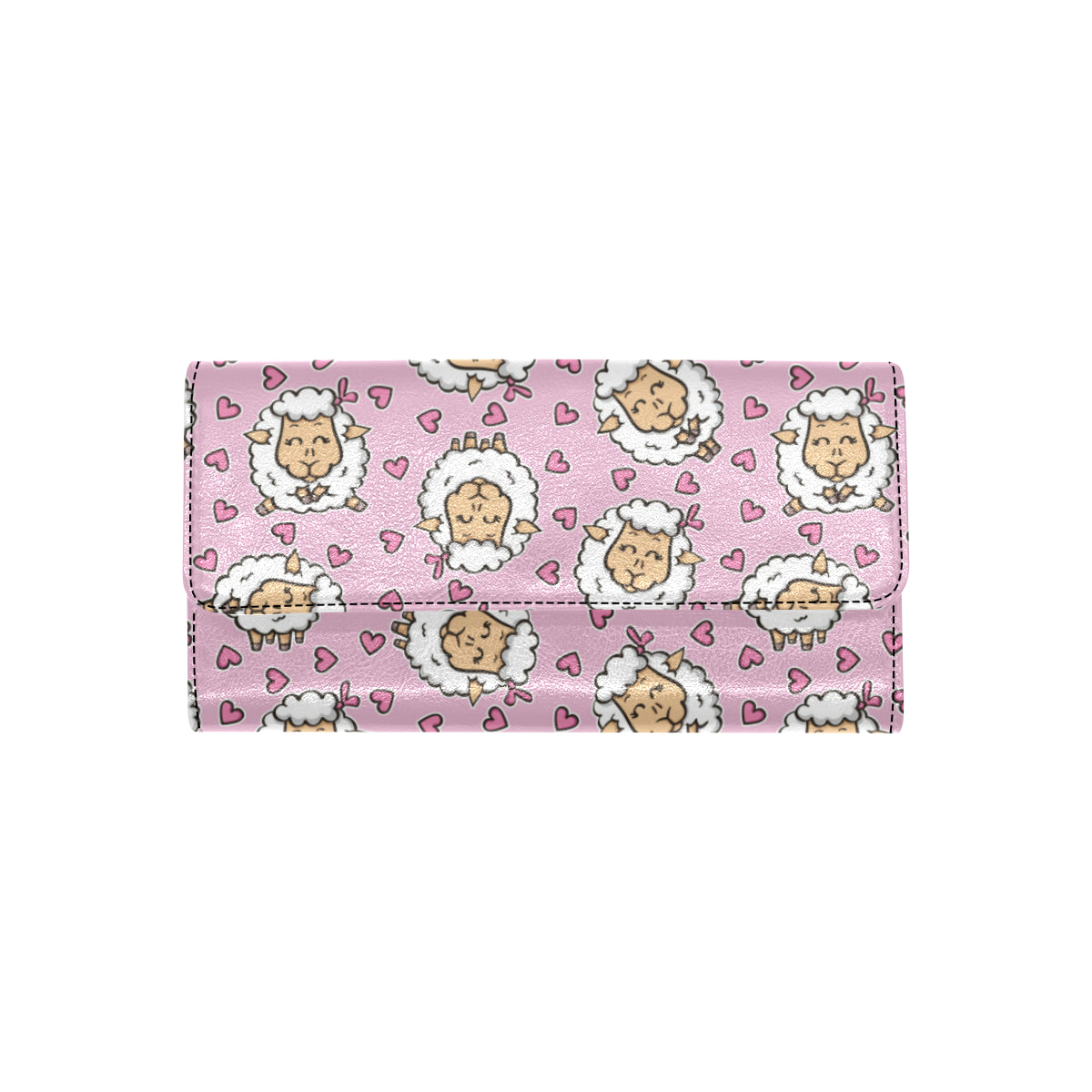Sheep Cute Pattern Print Design 01 Women's Trifold Wallet