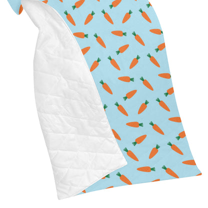 Carrot Pattern Print Design 03 Premium Quilt