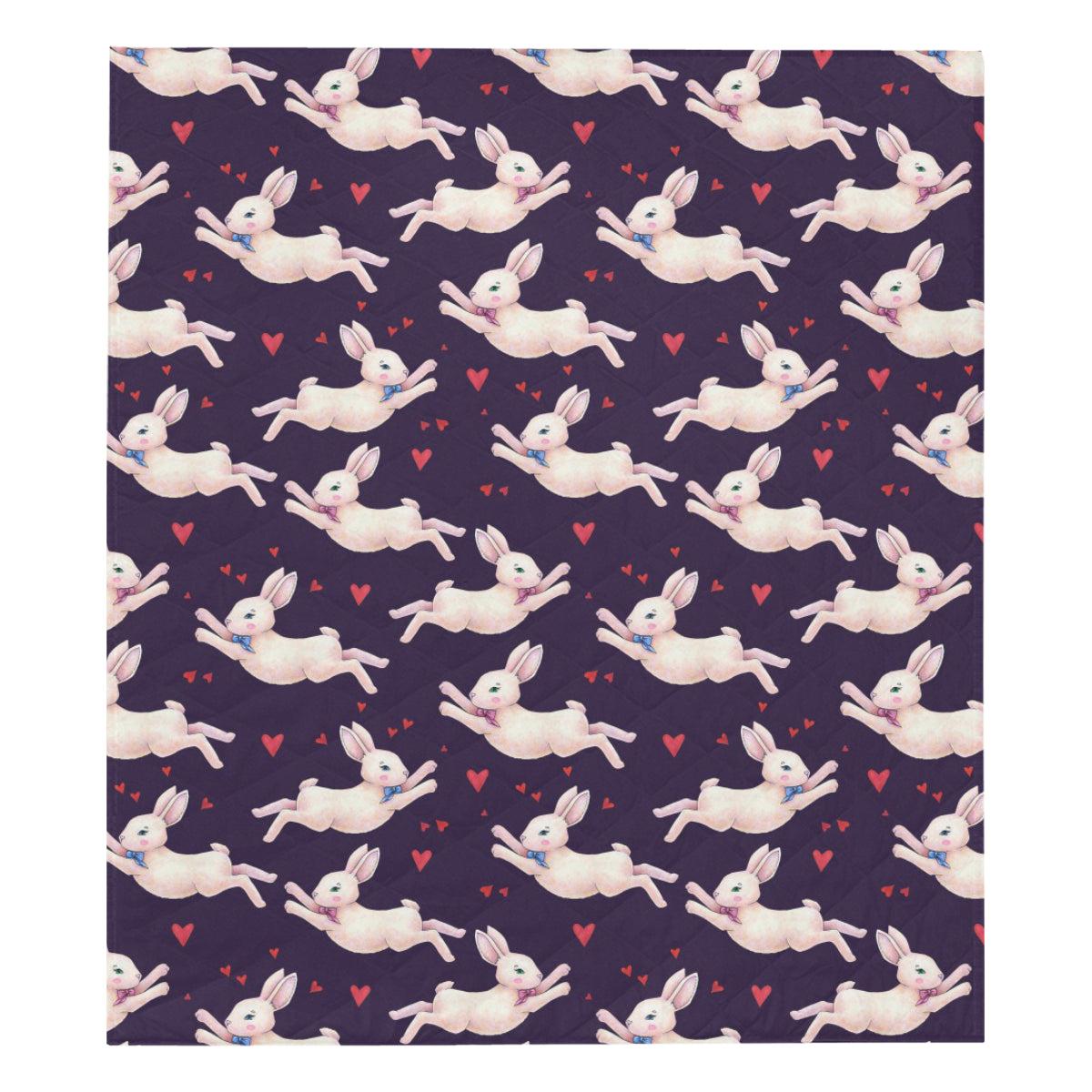 Rabbit Pattern Print Design RB016 Premium Quilt