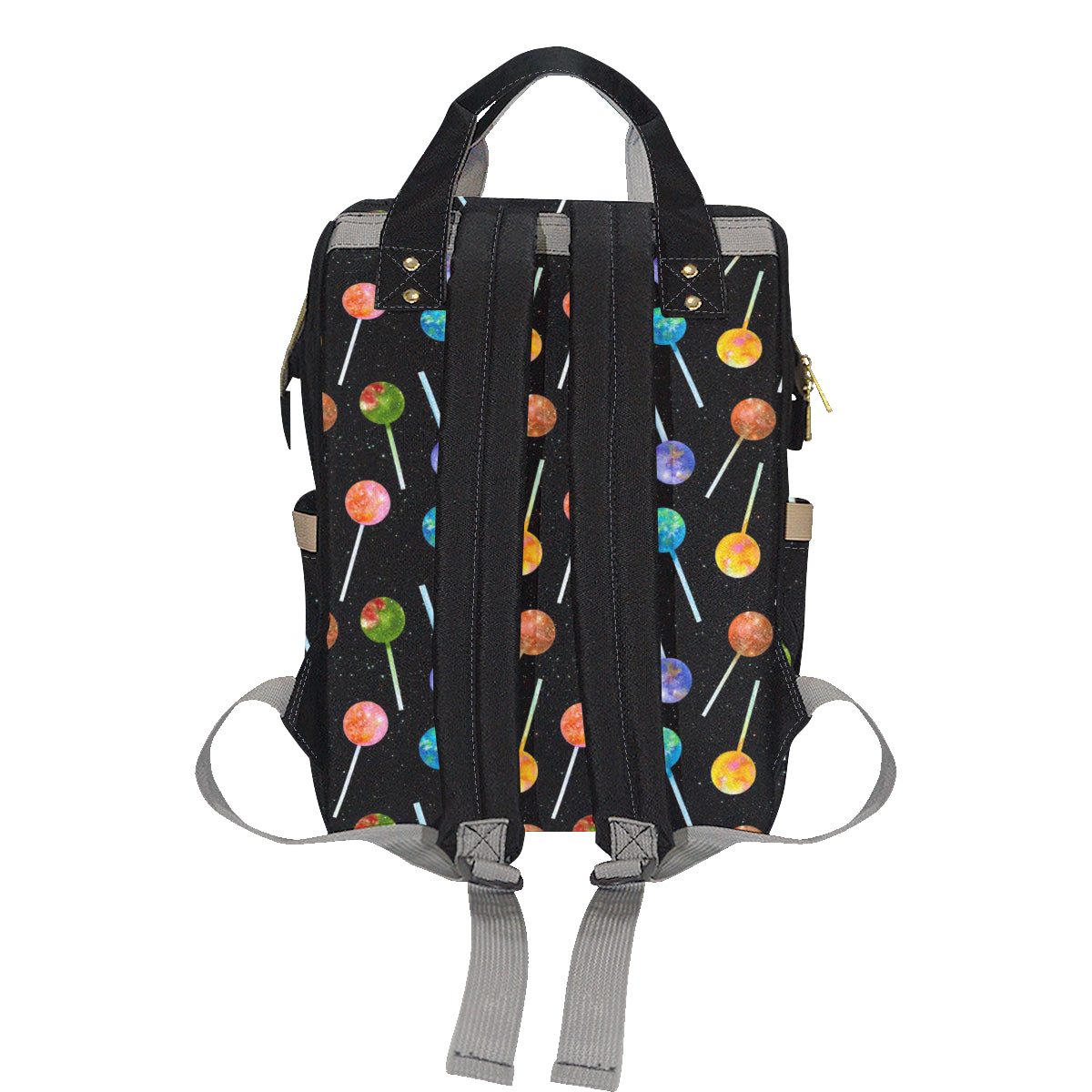 Lollipop Pattern Print Design LL04 Diaper Bag Backpack