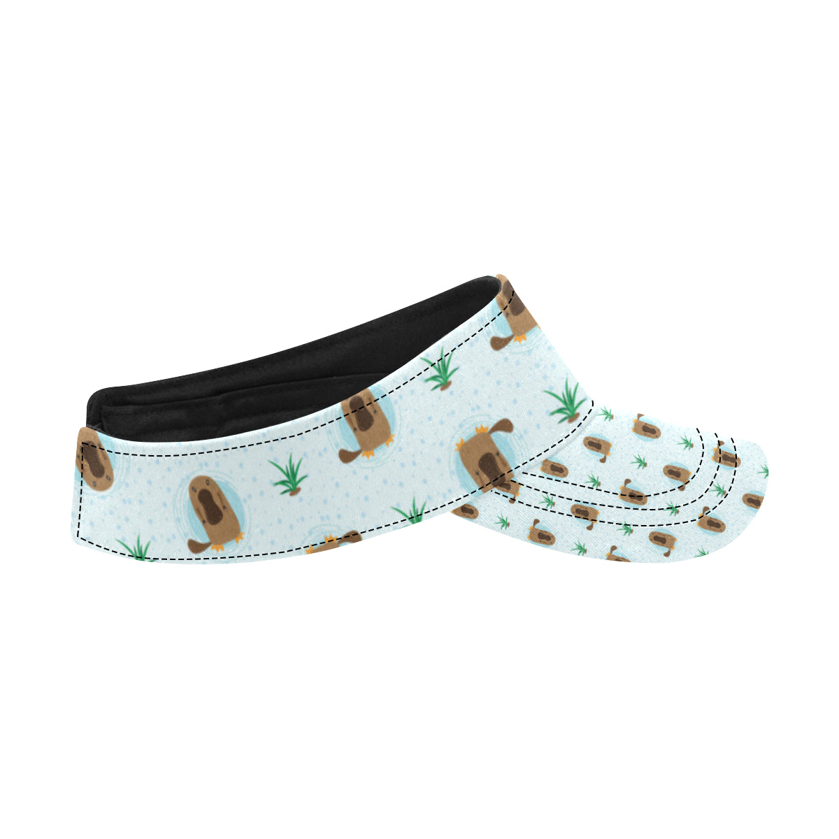 Platypus Pattern Print Design A04 Unisex Sun Visor