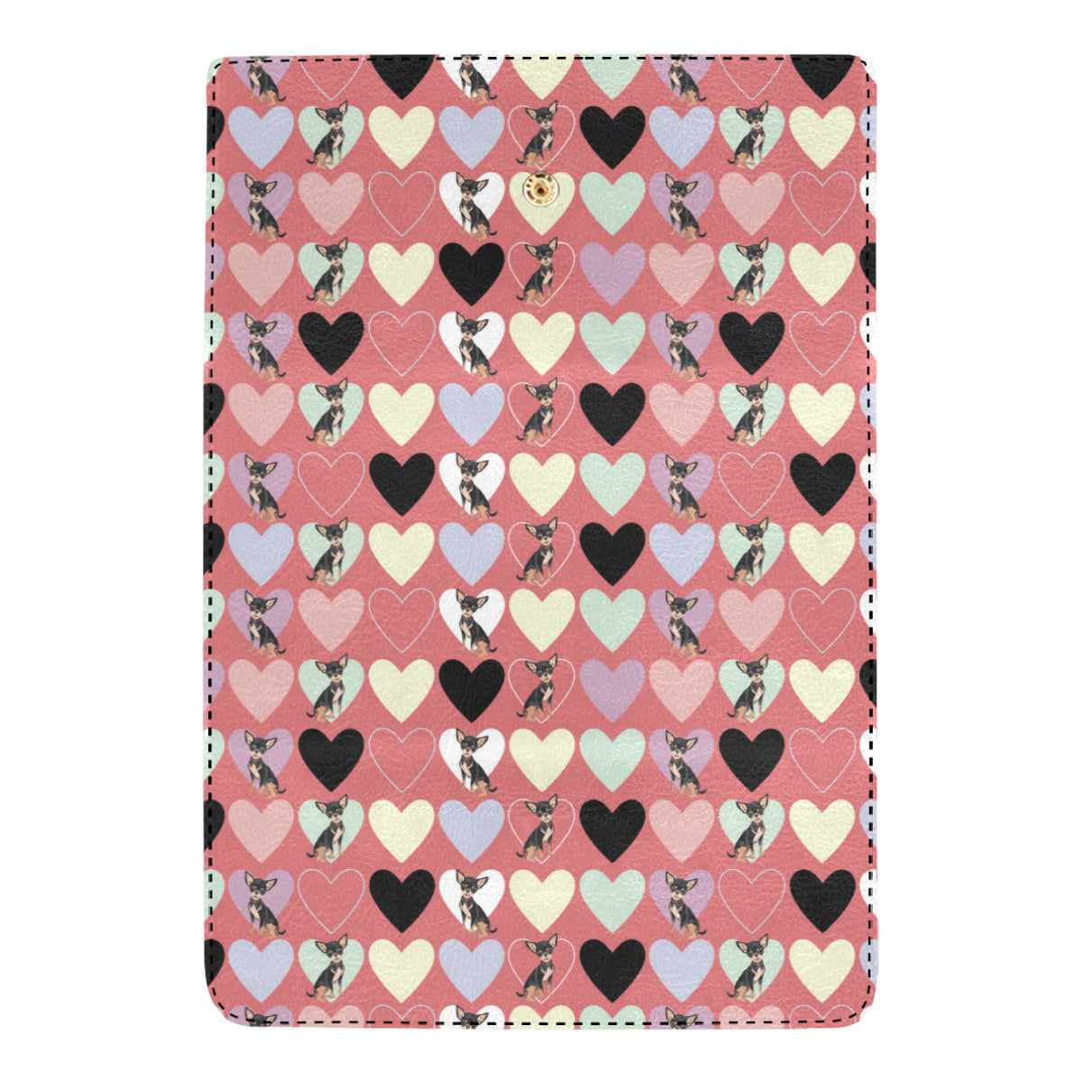 Chihuahua Pattern Print Design 01 Women's Trifold Wallet