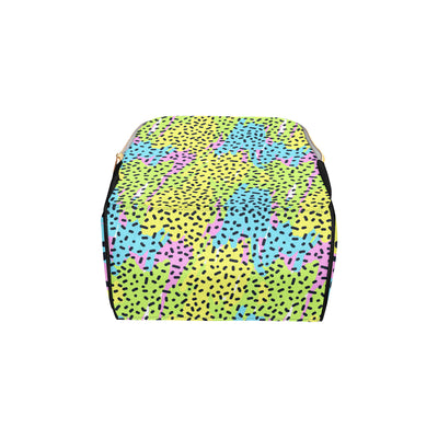 90s Pattern Print Design 2 Diaper Bag Backpack