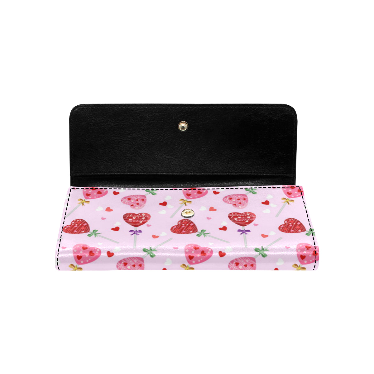 Lollipop Pattern Print Design LL07 Women's Trifold Wallet
