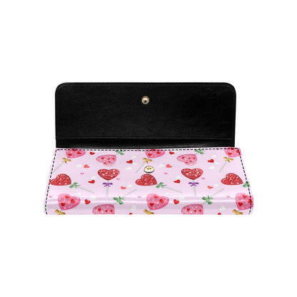 Lollipop Pattern Print Design LL07 Women's Trifold Wallet