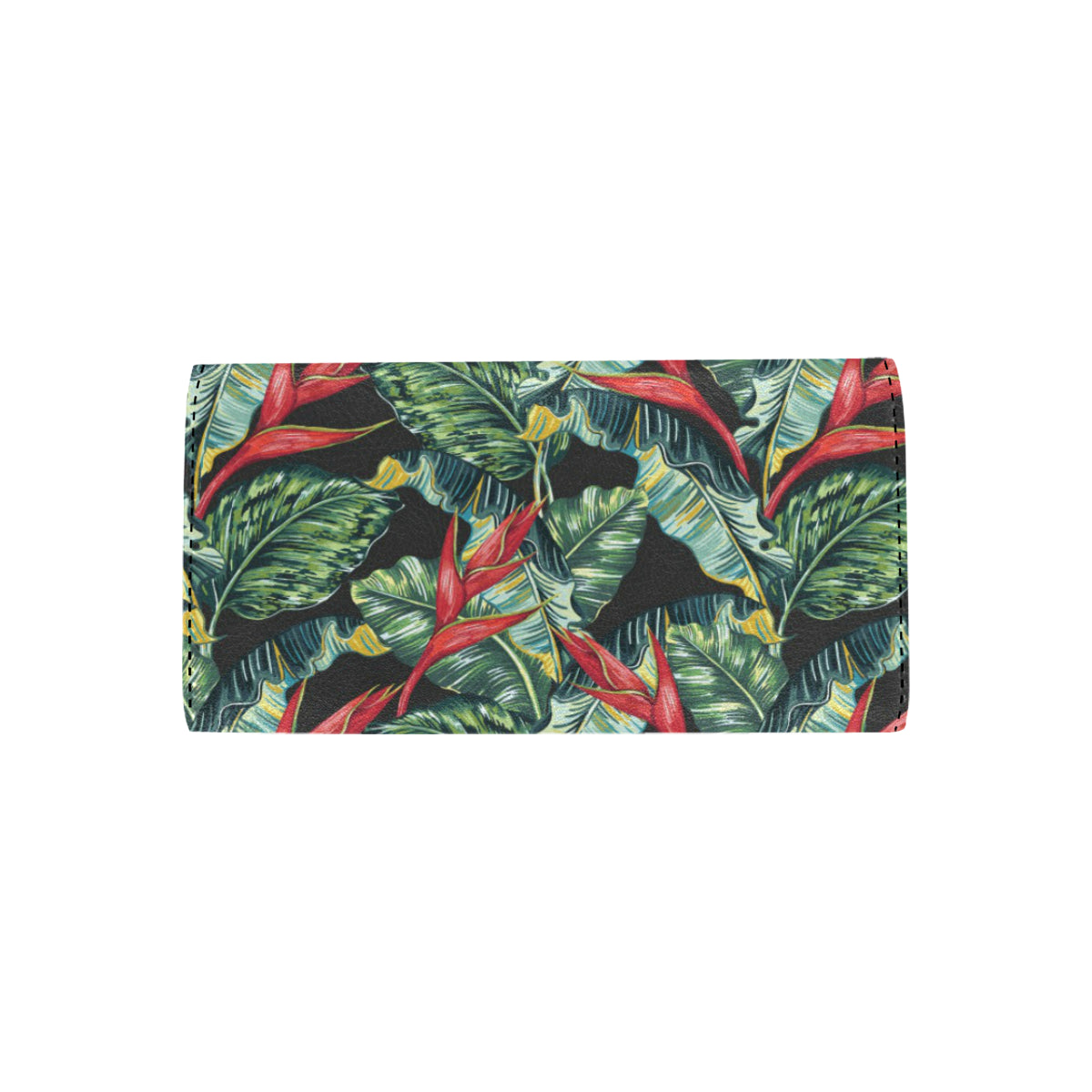 Bird Of Paradise Pattern Print Design BOP06 Women's Trifold Wallet