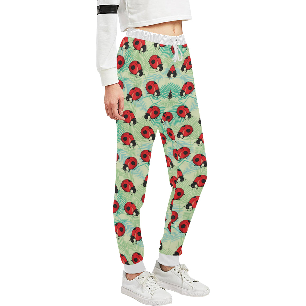 Ladybug Cute Print Pattern Unisex Sweatpants