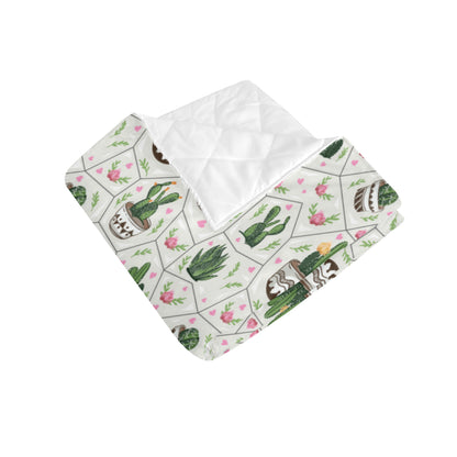 Cactus Pattern Print Design 04 Premium Quilt