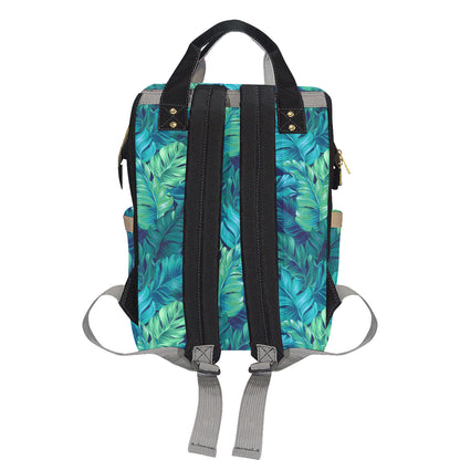 Banana Leaf Pattern Print Design BL05 Diaper Bag Backpack