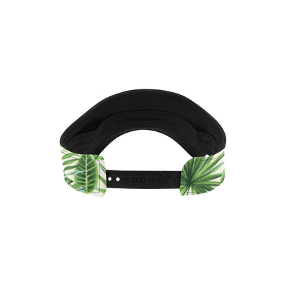 Palm Leaf Pattern Print Design A01 Unisex Sun Visor