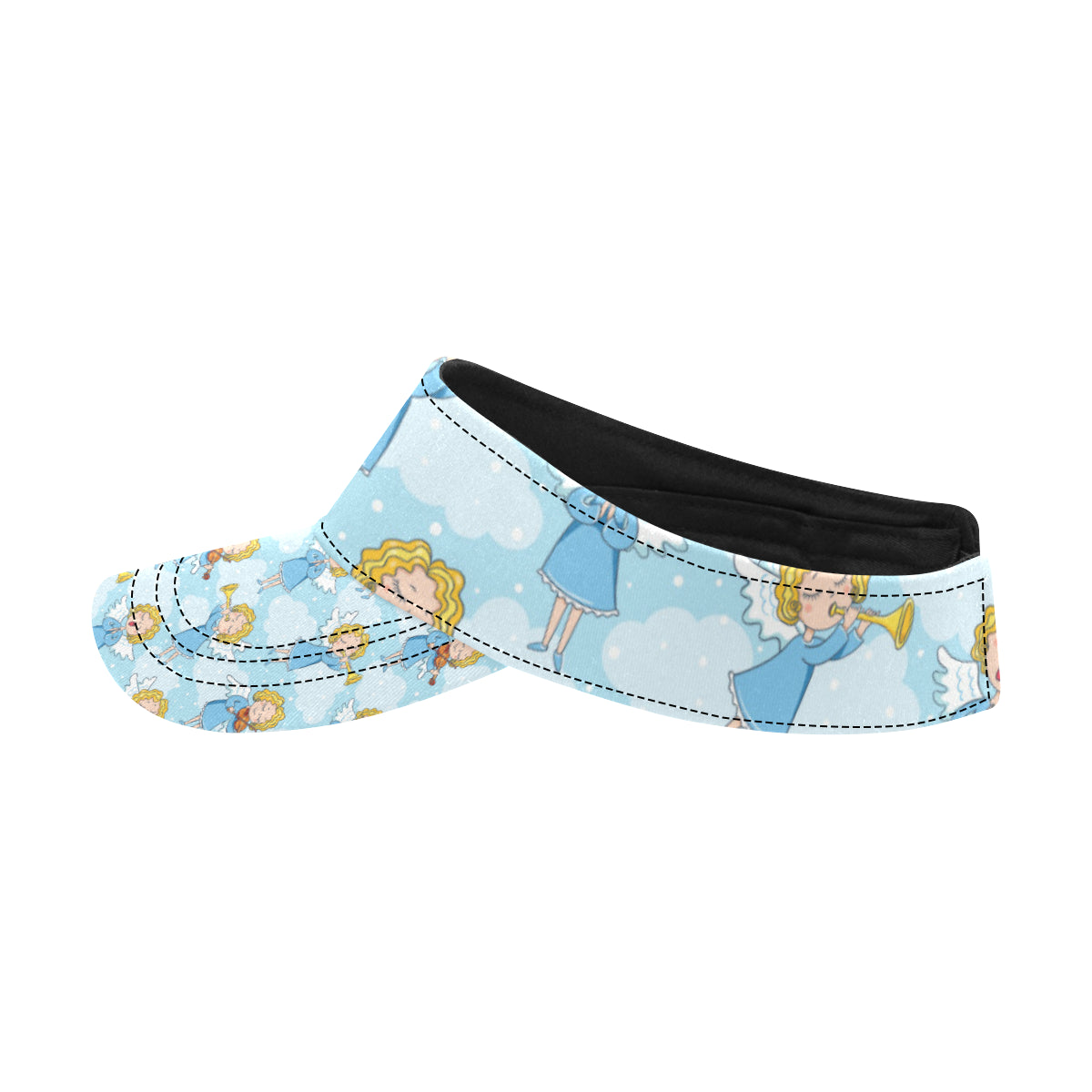 Angel Musician Pattern Print Design 09 Unisex Sun Visor