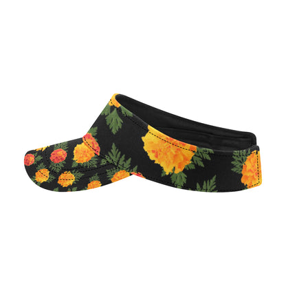 Marigold Pattern Print Design MR05 Unisex Sun Visor