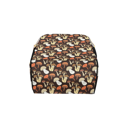 Mushroom Pattern Print Design A05 Diaper Bag Backpack