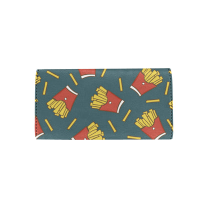 French Fried Pattern Print Design 04 Women's Trifold Wallet