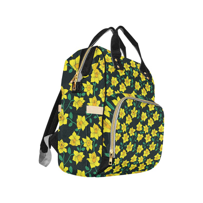 Daffodils Pattern Print Design DF03 Diaper Bag Backpack