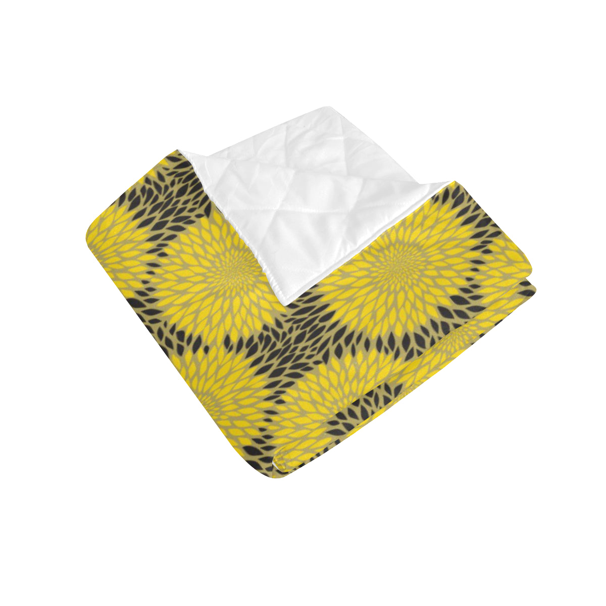 Sunflower Pattern Print Design SF06 Premium Quilt