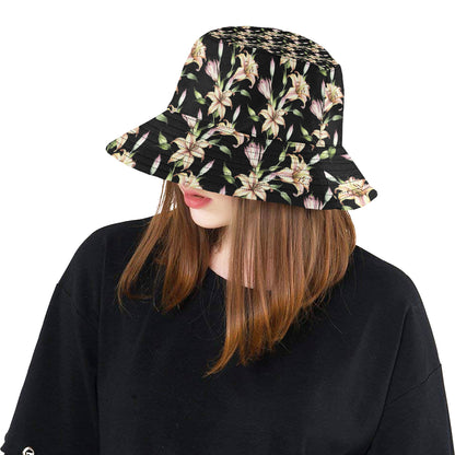 Lily Pattern Print Design LY05 Unisex Bucket Hat