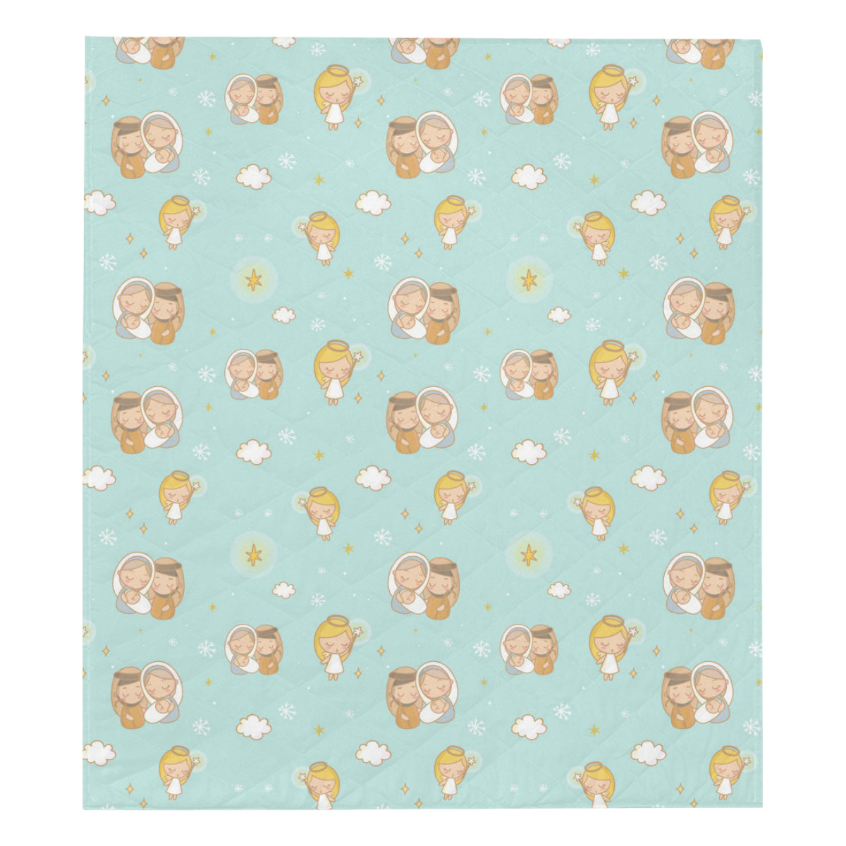 Christian Pattern Print Design 01 Premium Quilt