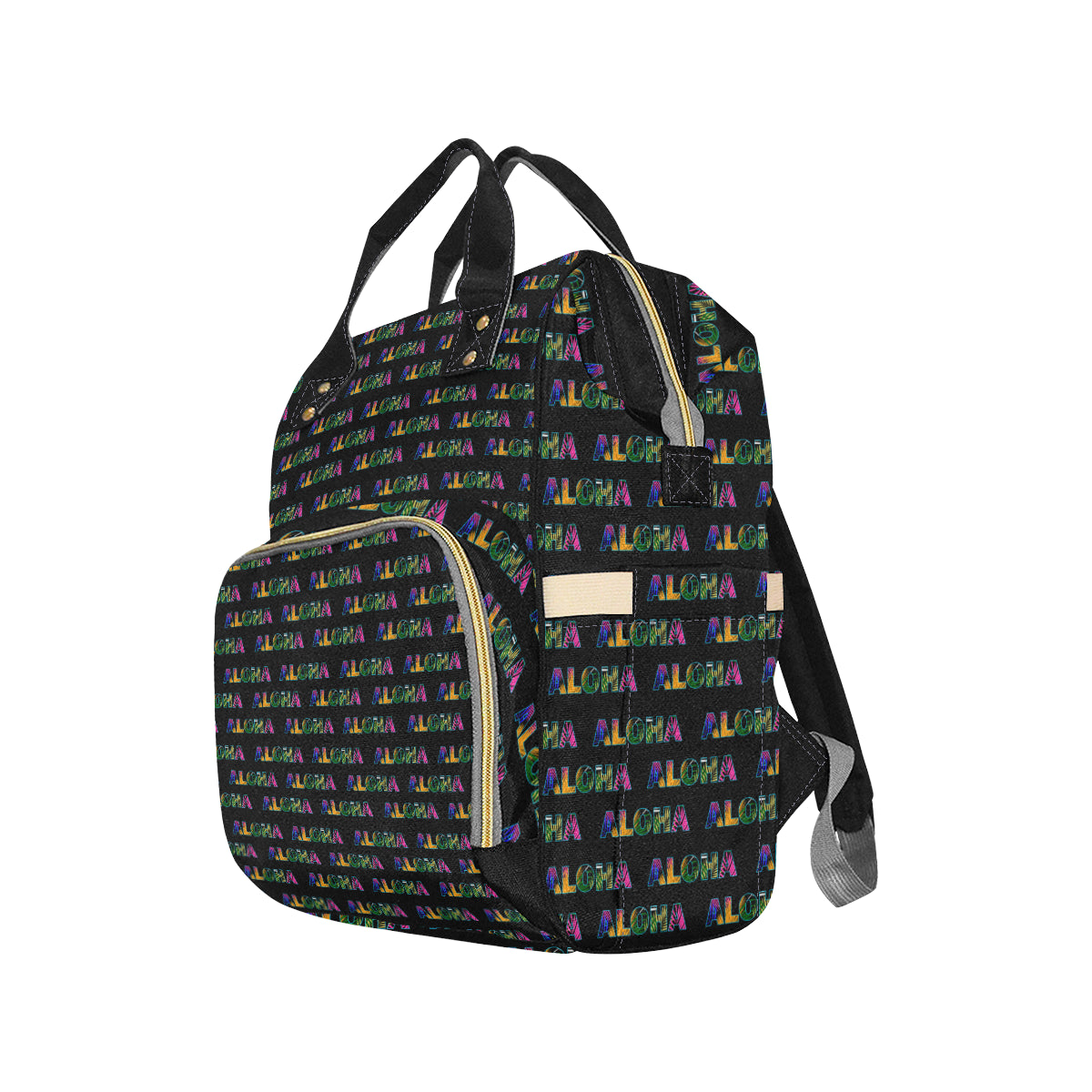 Aloha Hawaii Neon Diaper Bag Backpack