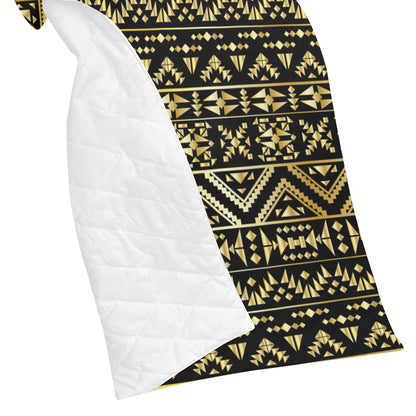 Gold Aztec Tribal Premium Quilt