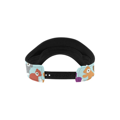 Bear Cute Pattern Print Design 03 Unisex Sun Visor