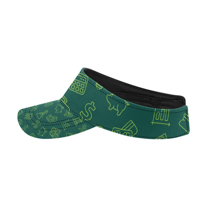 Accounting Financial Pattern Print Design 02 Unisex Sun Visor
