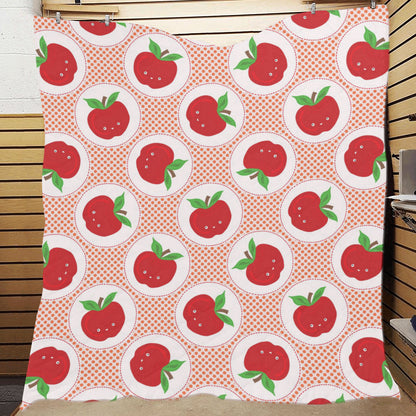 Apple Pattern Print Design AP08 Premium Quilt