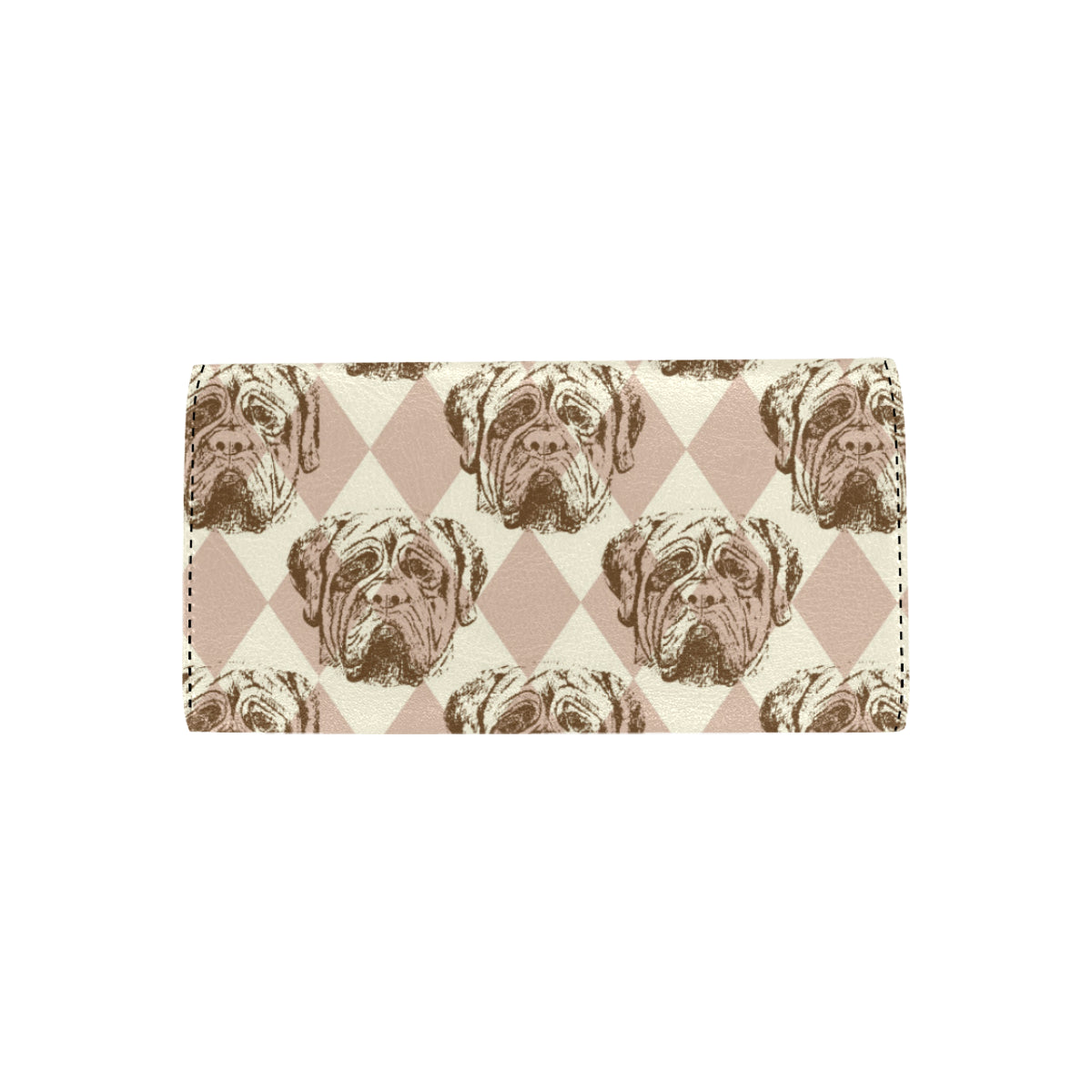 Mastiffs Pattern Print Design 01 Women's Trifold Wallet