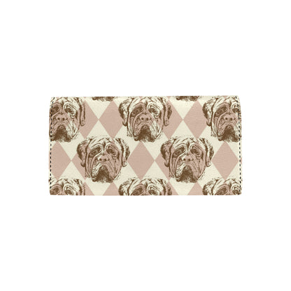 Mastiffs Pattern Print Design 01 Women's Trifold Wallet