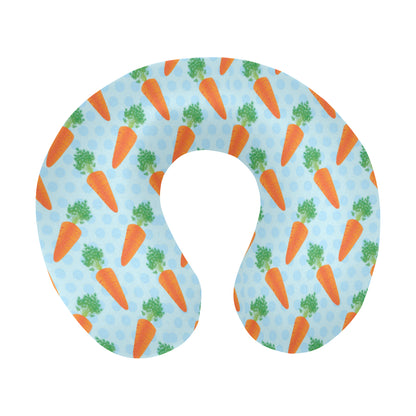 Carrot Pattern Print Design 01 U-Shaped Travel Neck Pillow
