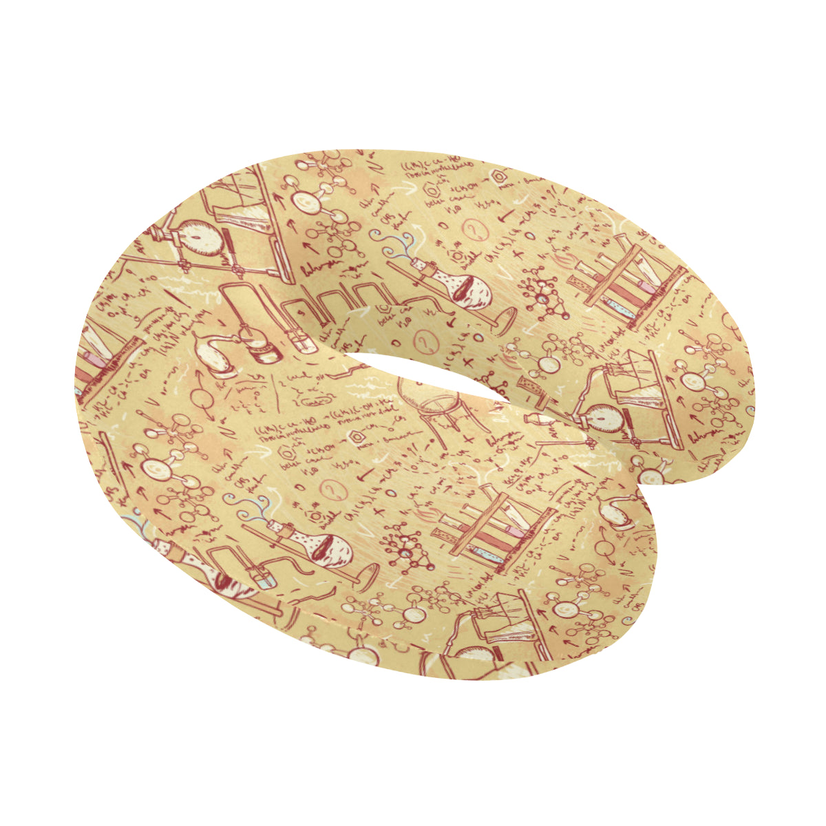 Chemical Pattern Print Design 01 U-Shaped Travel Neck Pillow