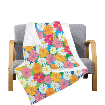 Daisy Pattern Print Design DS05 Premium Quilt