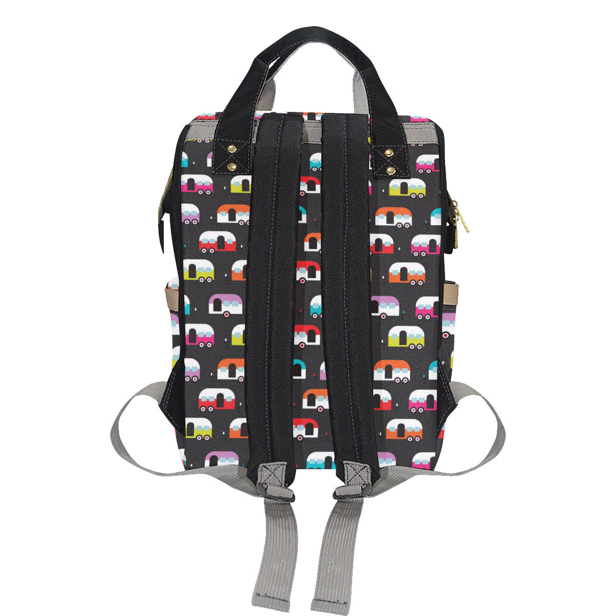 Camper Caravan Pattern Diaper Bag Backpack