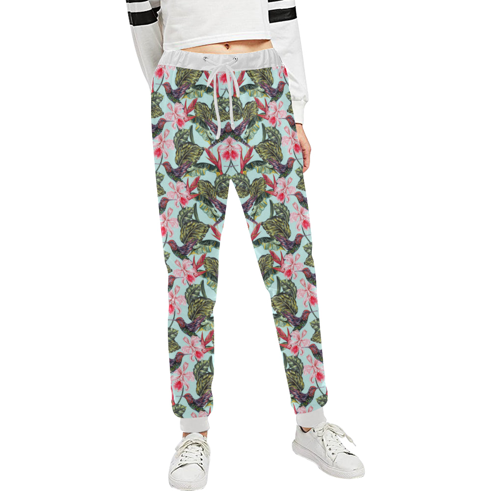 Hummingbird Cute Themed Print Unisex Sweatpants