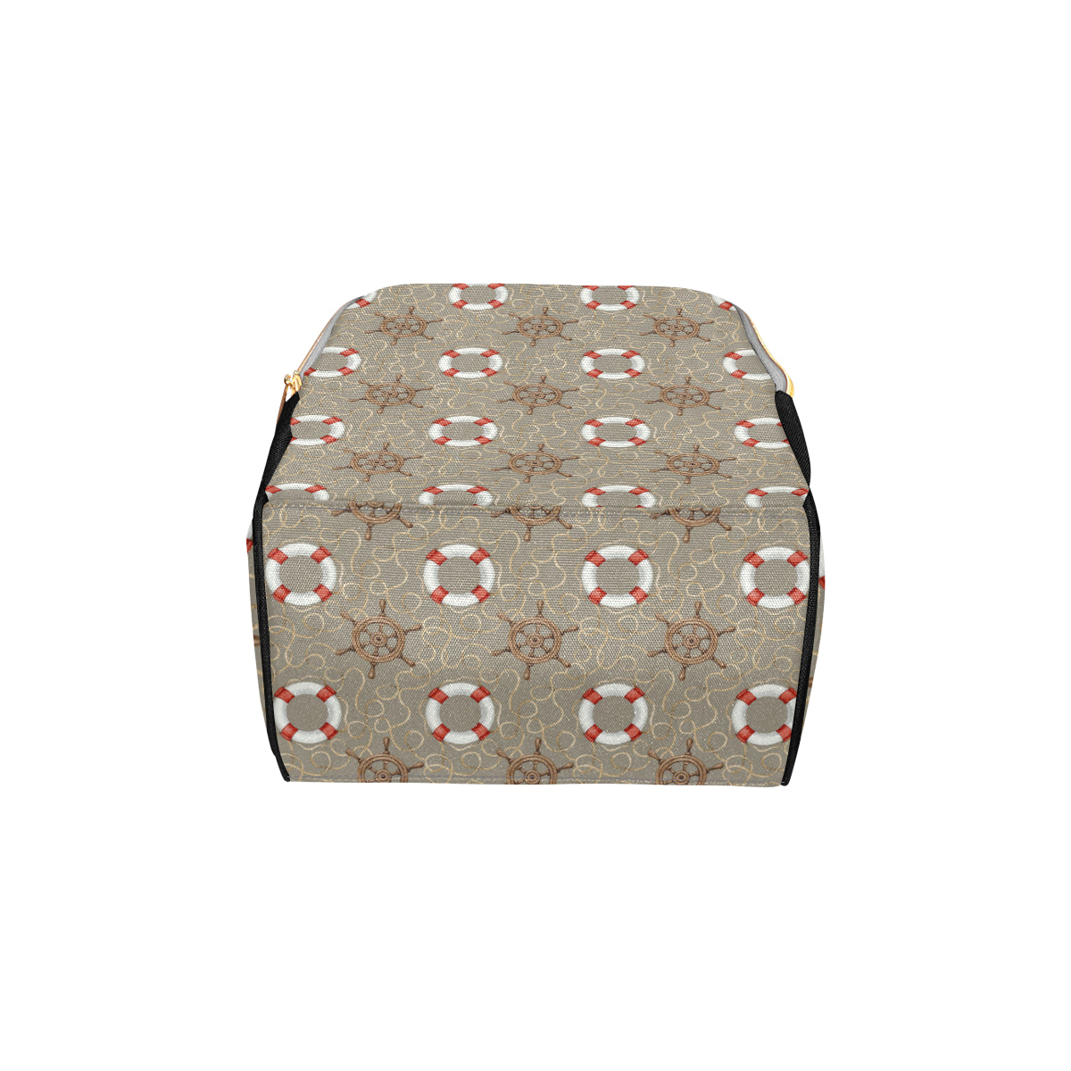 Nautical Pattern Print Design A02 Diaper Bag Backpack