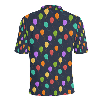 Ballon Colorful Pattern Print Design 03 Men Polo Shirt