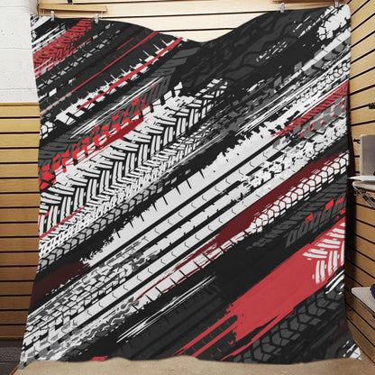 Racing Pattern Print Design A03 Premium Quilt