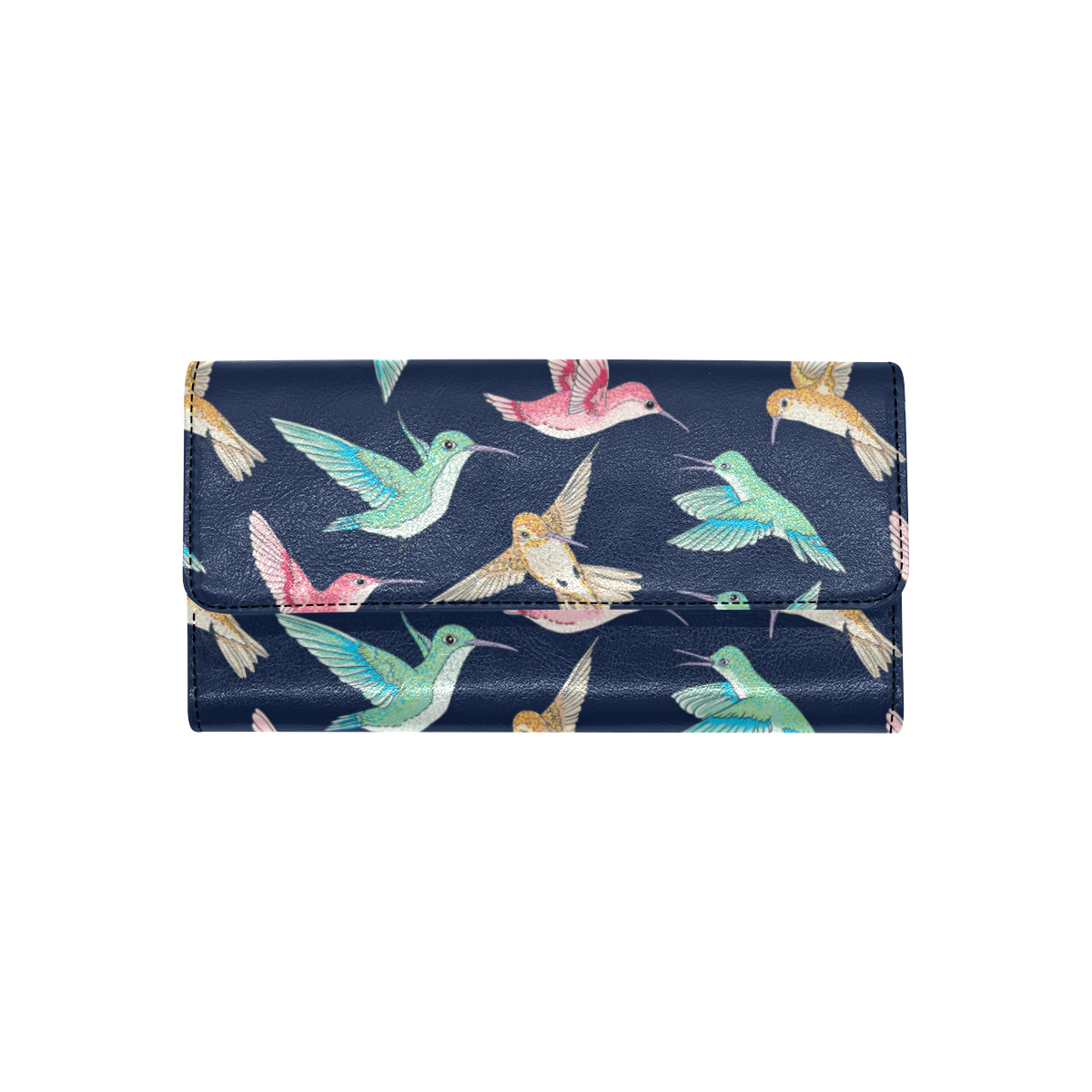 Hummingbird Cute Pattern Print Design 01 Women's Trifold Wallet