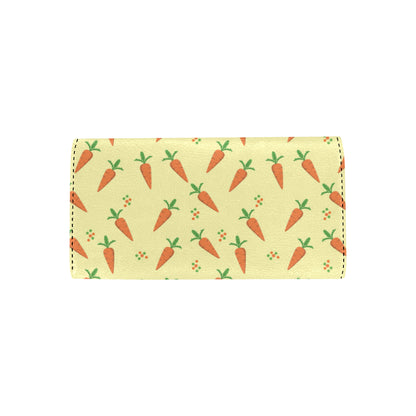 Carrot Pattern Print Design 04 Women's Trifold Wallet