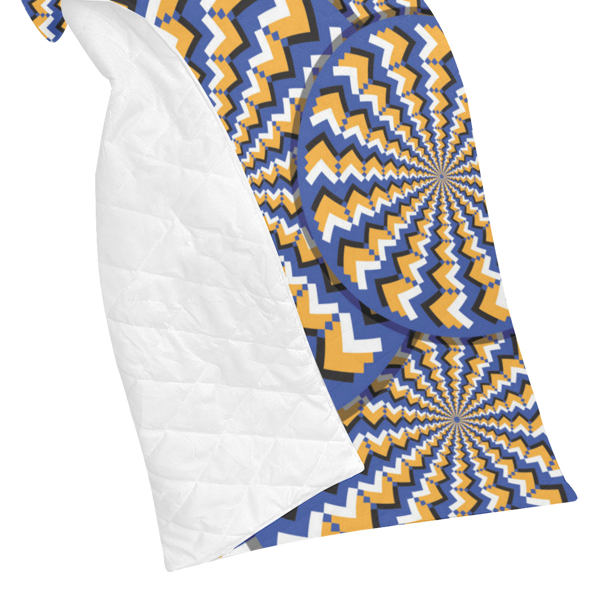 Optical illusion Pattern Print Design A01 Premium Quilt