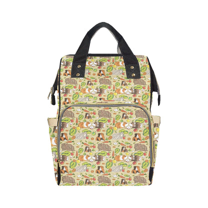 Guinea Pig Pattern Print Design 02 Diaper Bag Backpack